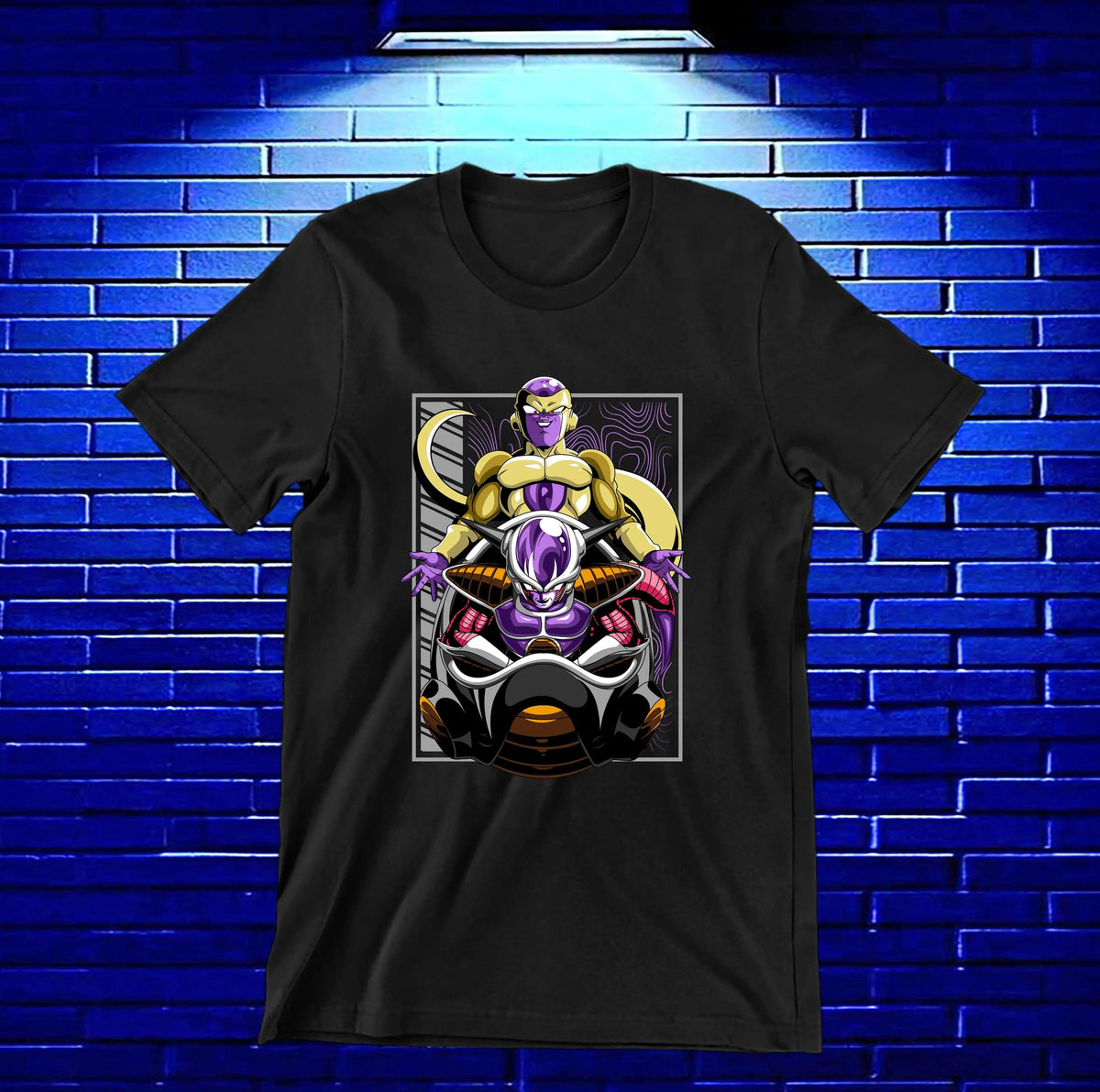 Camiseta Dragon Ball – Freezer · sus transformaciones · Negra