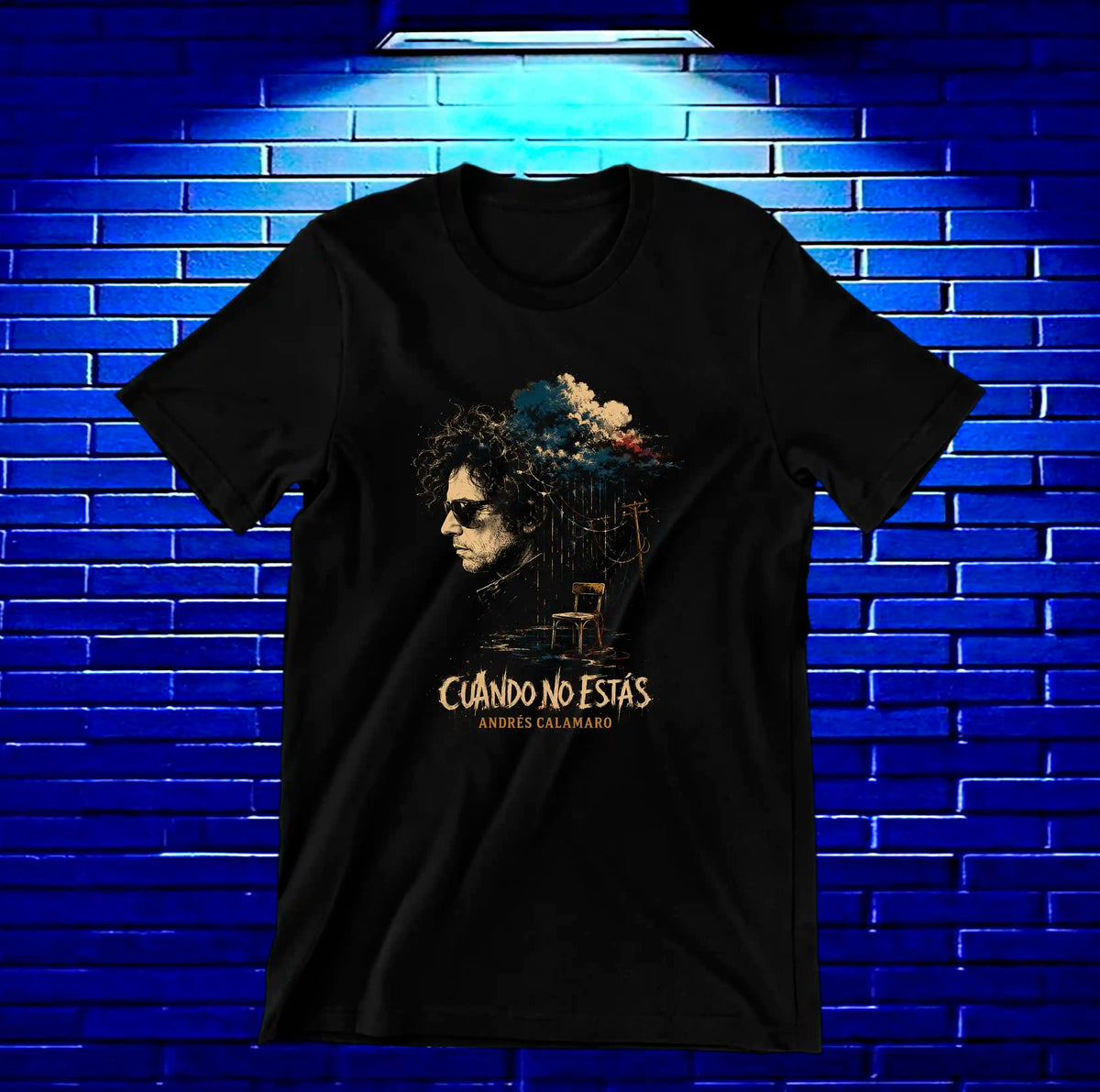 Camiseta Andrés Calamaro – Cómo nos pasa · Negra
