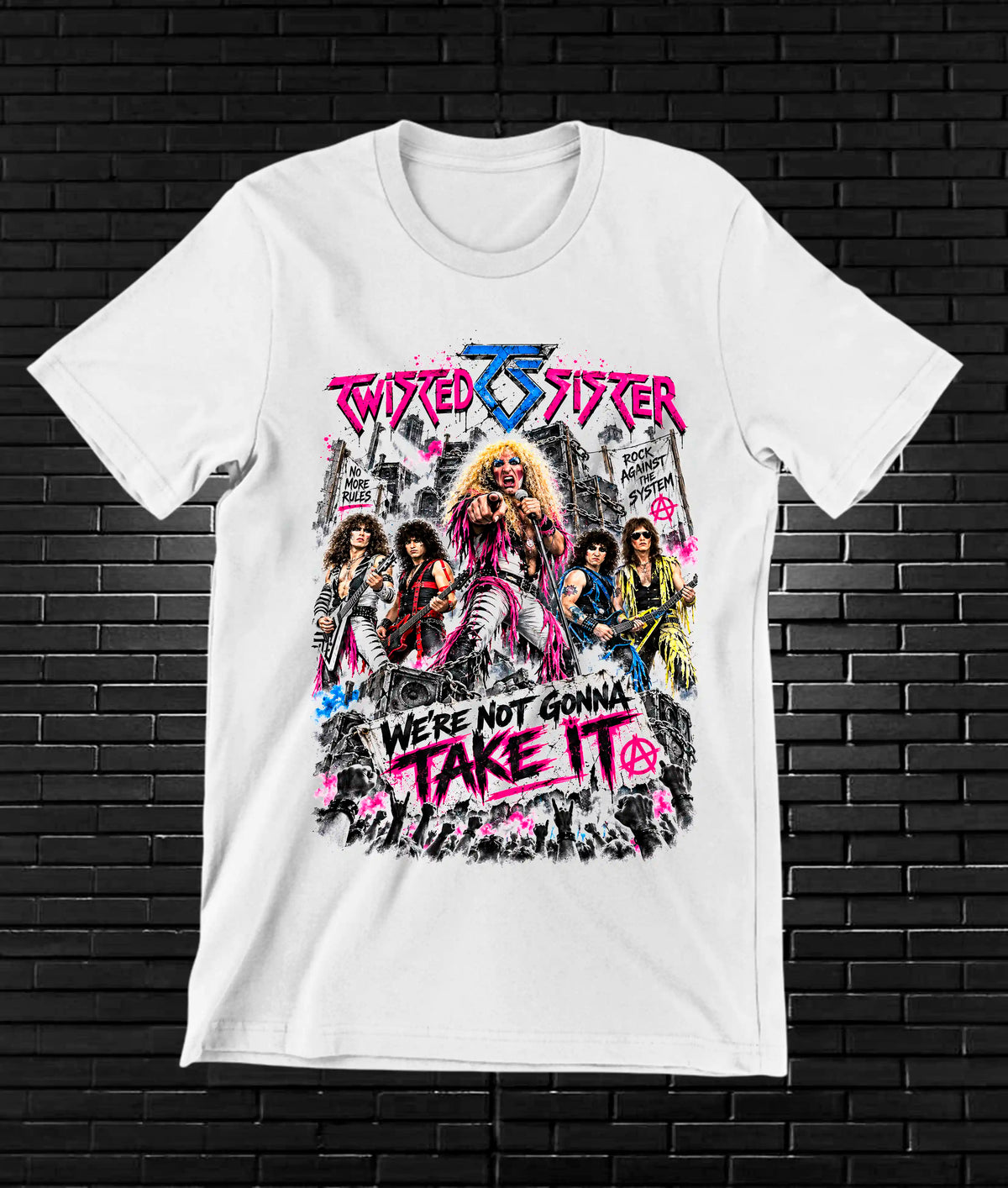 Camiseta Twisted Sister, familia CAMINE, diseño NIVRA, color blanco
