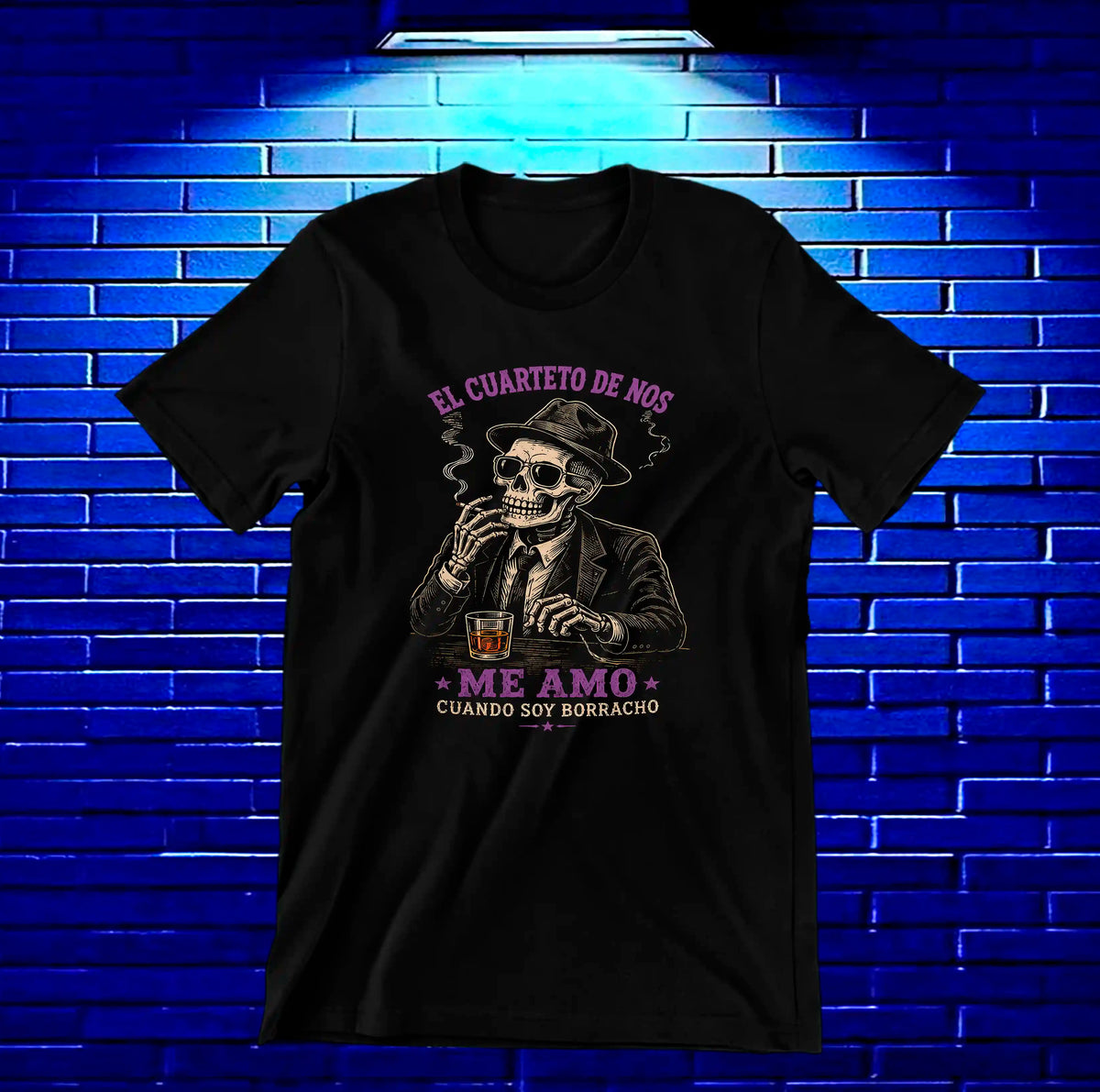 Camiseta El Cuarteto de Nos CALEN diseño CAVOX color Negro