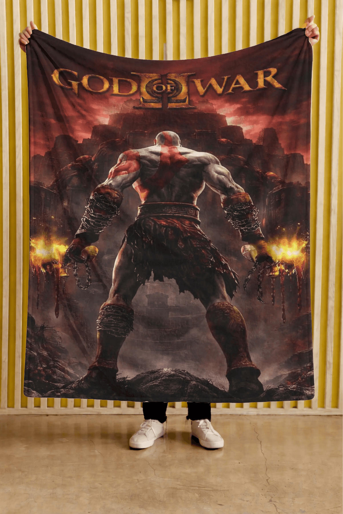 Cobija God of War – Kratos · fuego y sombras