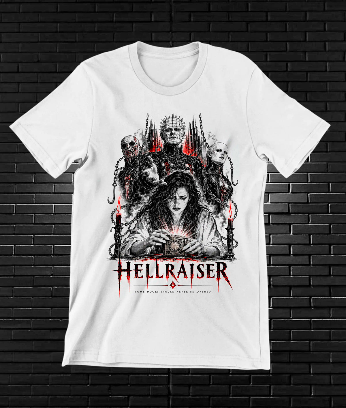 Camiseta Hellraiser CAMINE - NIVRA Blanco
