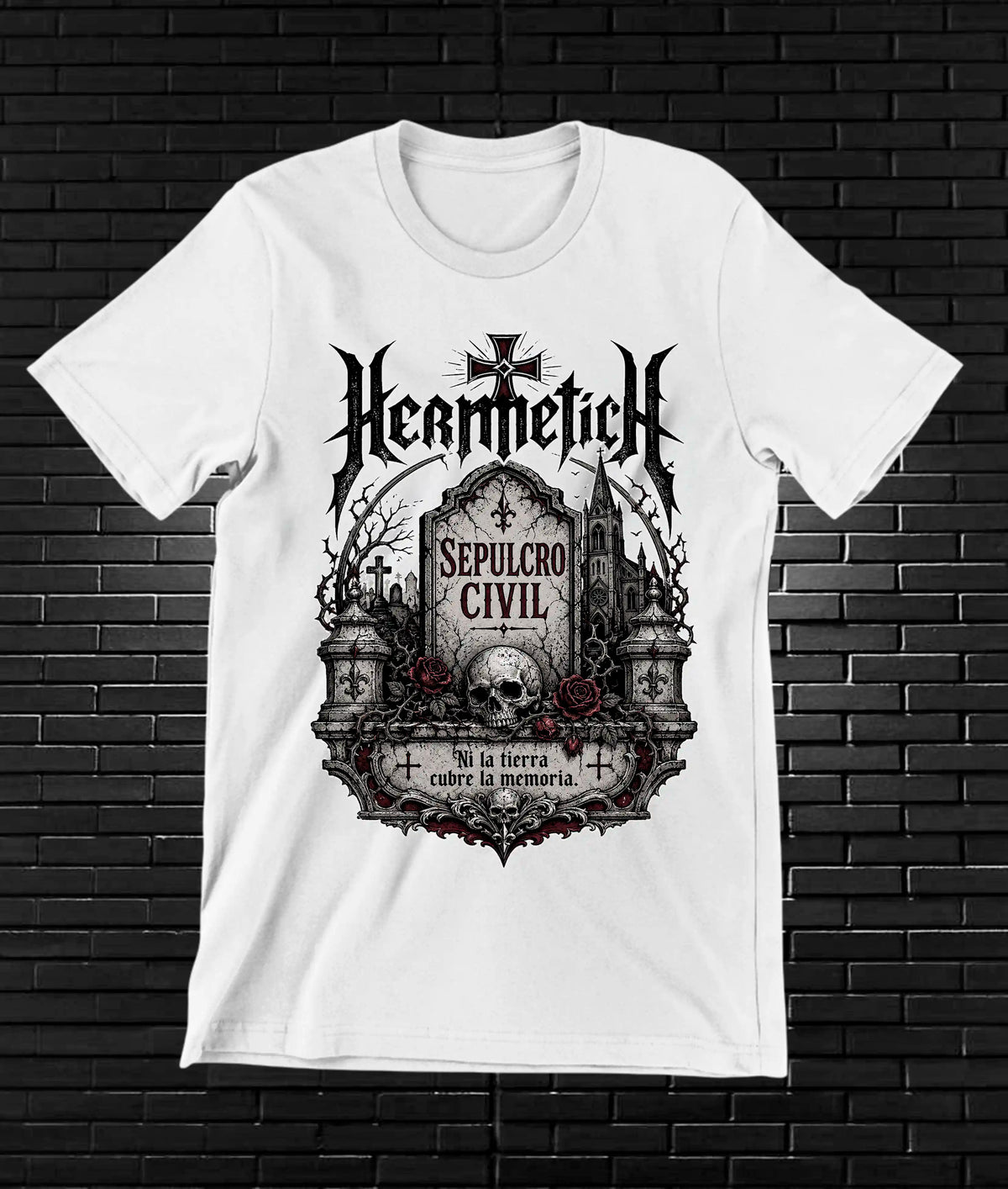 Camiseta Hermética – Espíritu civil · Blanca