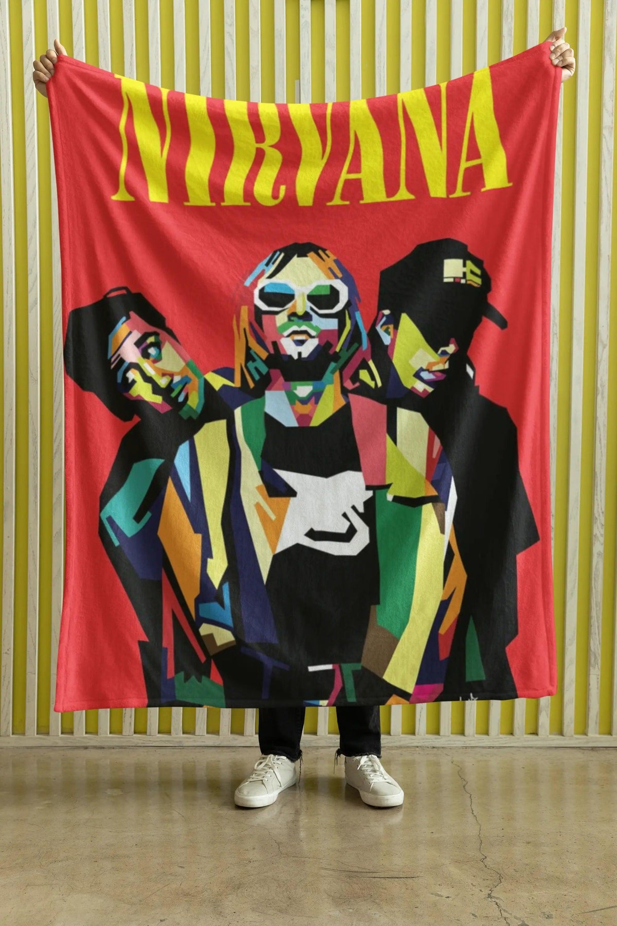 Cobija Nirvana – Integrantes · ilustración multicolor