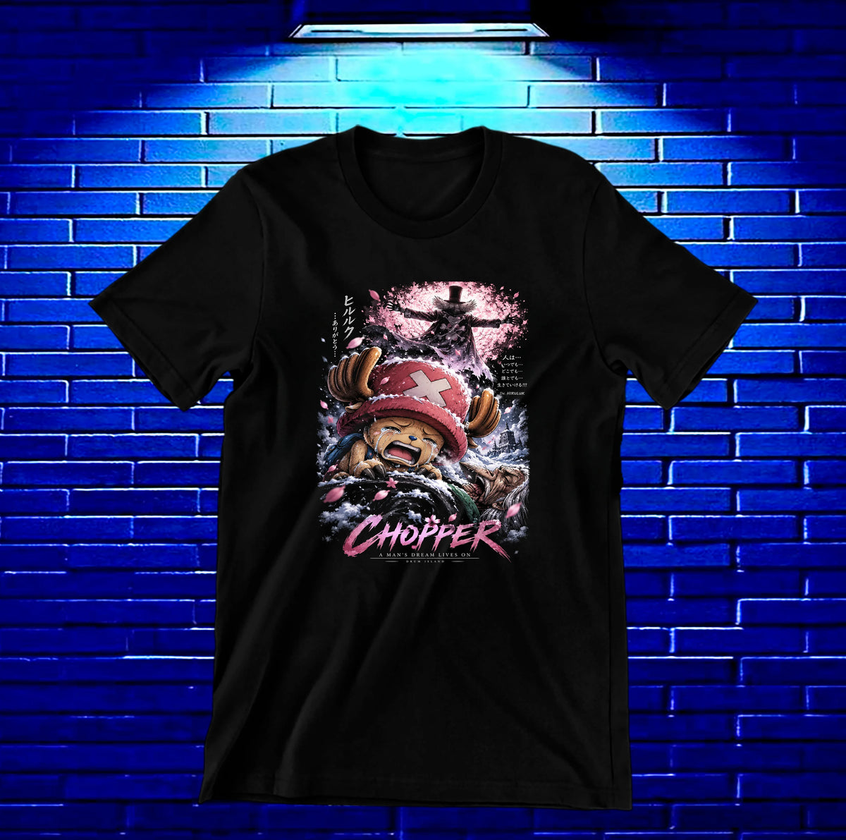 Camiseta One Piece Chopper – NIMOR – Diseño BANIX – Negro