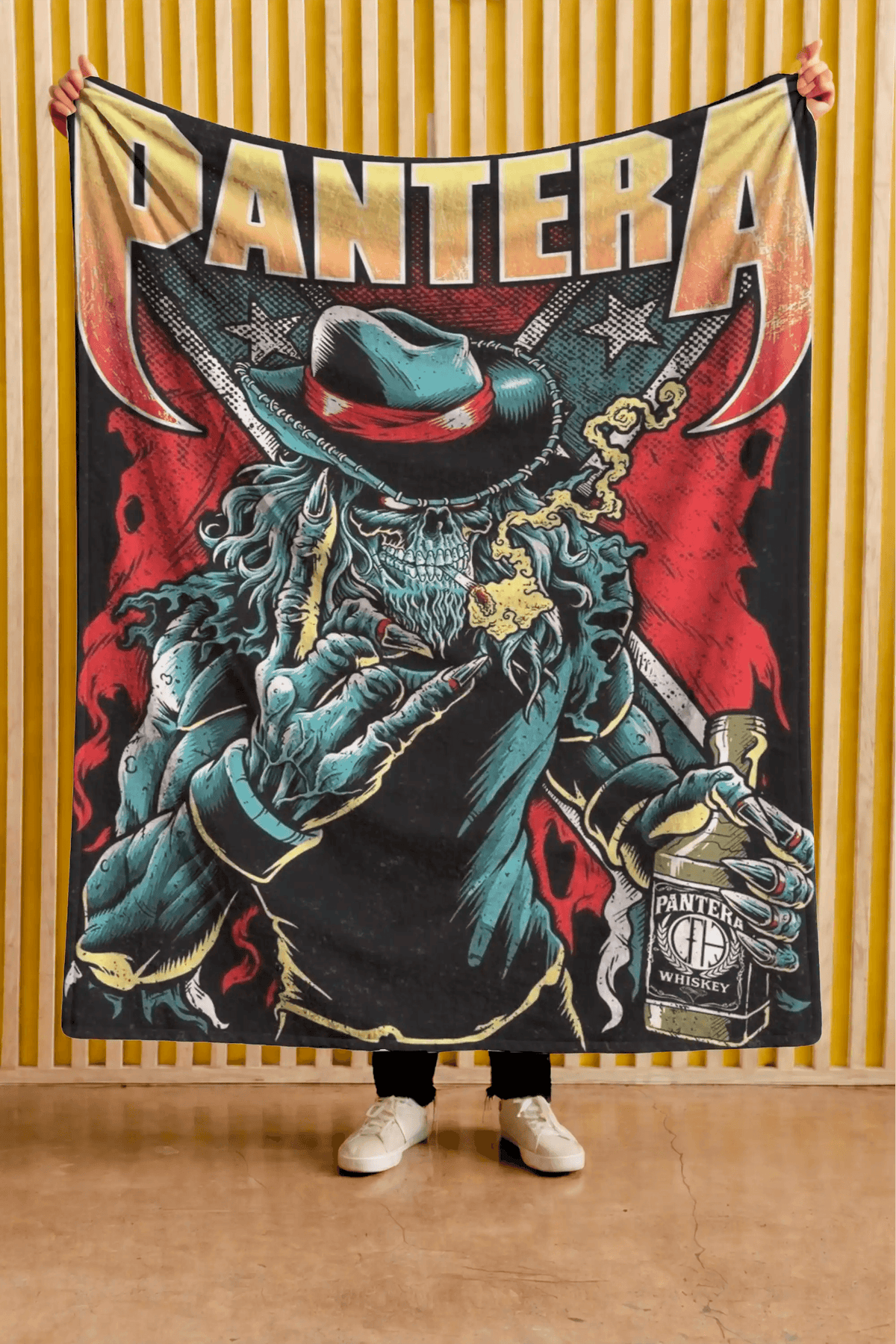Cobija Pantera – Calavera con sombrero