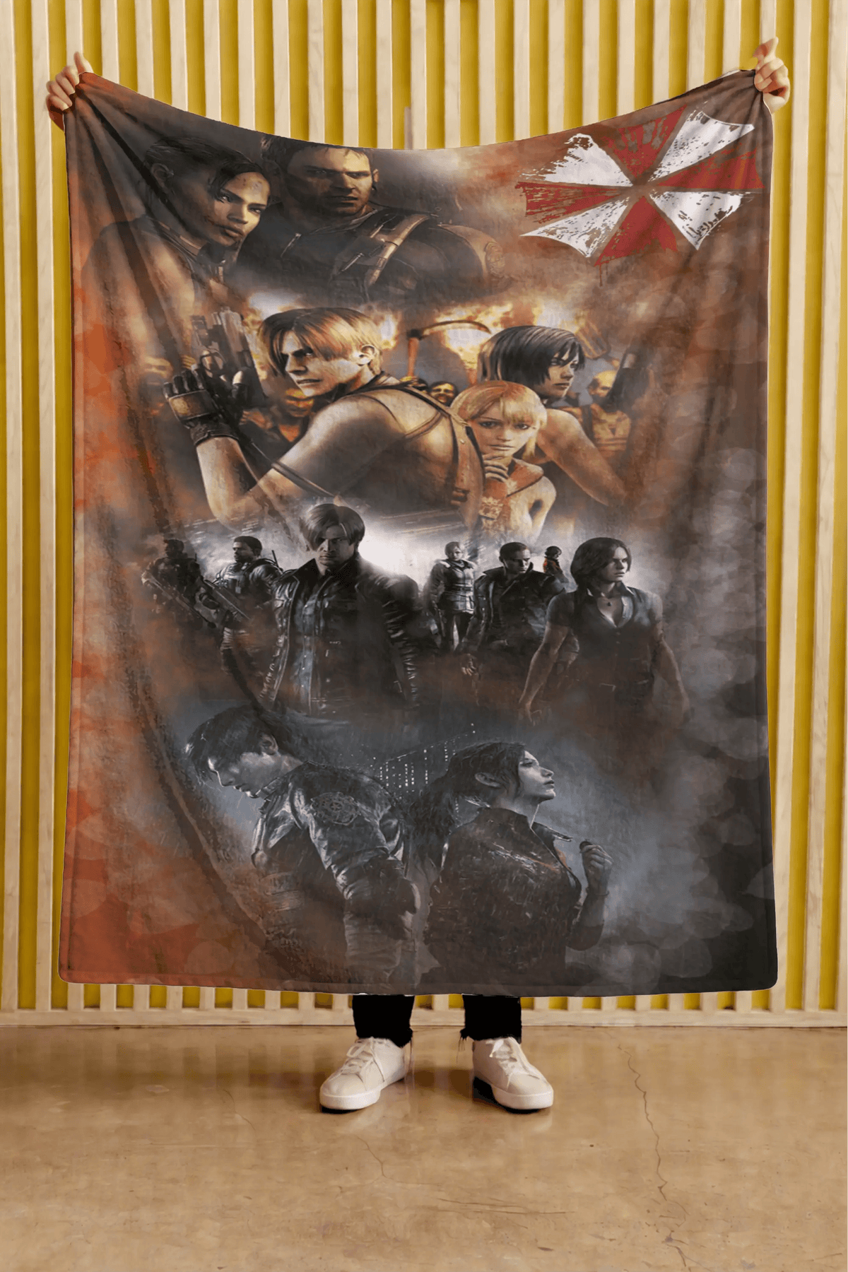 Cobija Resident Evil – Personajes · collage de terror