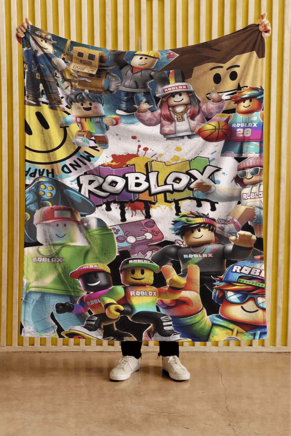 Cobija Roblox – Personajes · collage multicolor