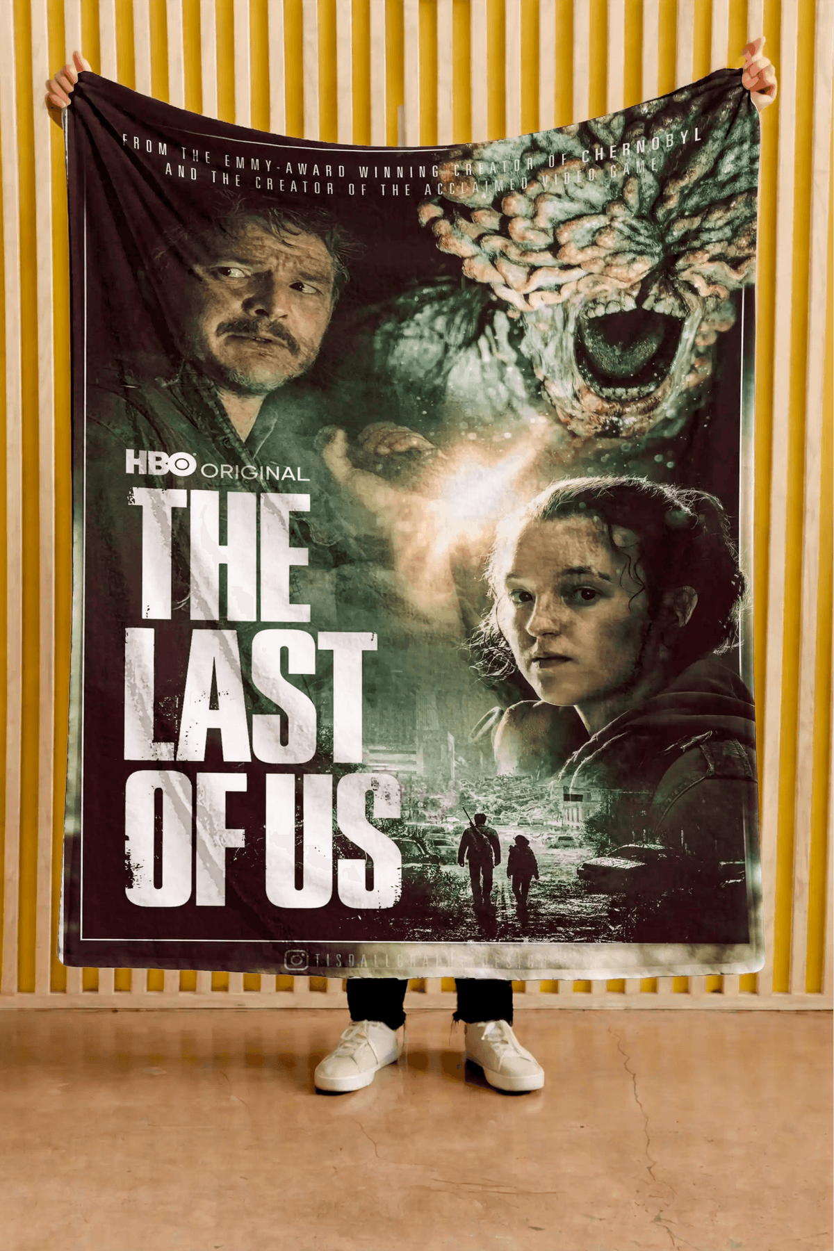 Cobija The Last of Us – Joel y Ellie · collage