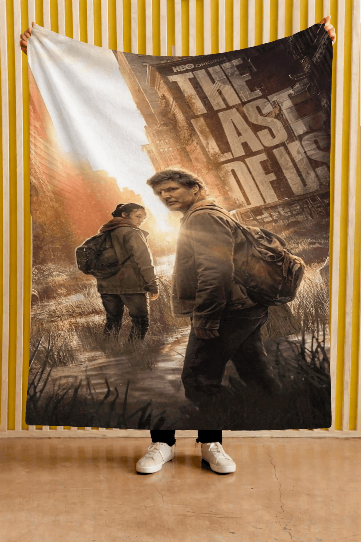 Cobija The Last of Us – Personajes en paisaje urbano