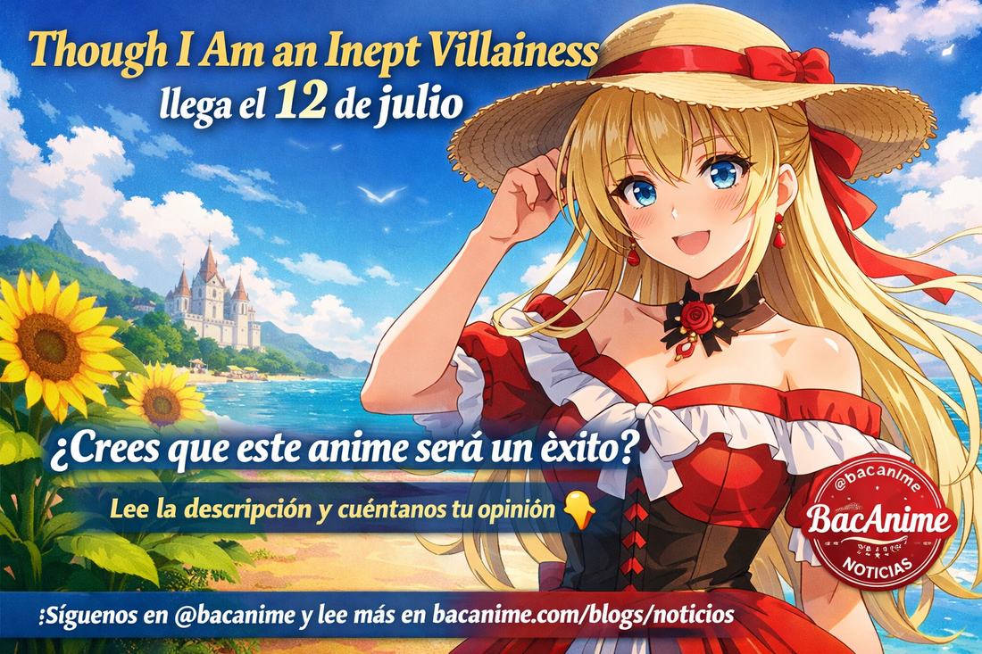 Though I Am an Inept Villainess anuncia estreno para el 12 de julio con nuevo visual