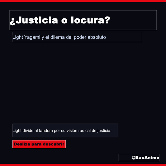 La rebelión de Light Yagami en Death Note: ¿justicia última o delirio de poder?