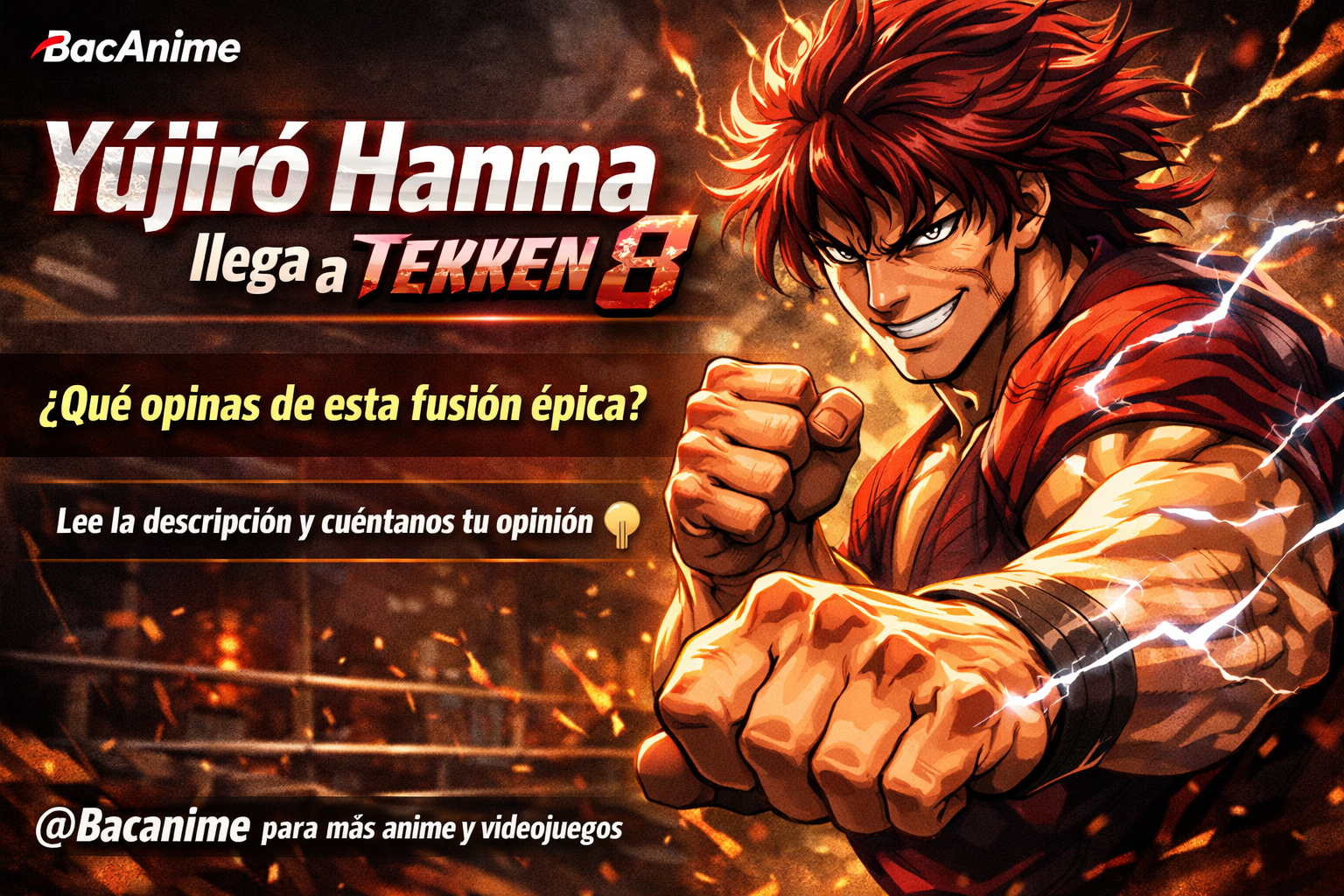 Tekken 8 añade a Yūjirō Hanma de Baki como personaje jugable en 2027