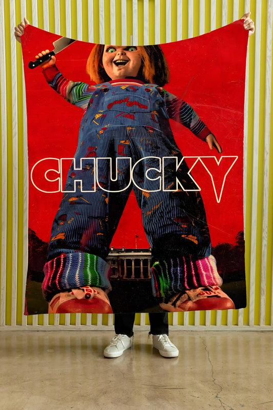 Cobija Chucky – Chucky · fondo rojo