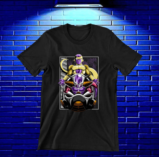 Camiseta Dragon Ball – Freezer · sus transformaciones · Negra