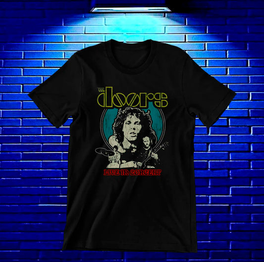 Camiseta The Doors – Jim Morrison en marco ornamental · Negra