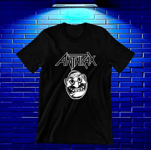 Camiseta Anthrax – Rostro caricaturesco · Negra