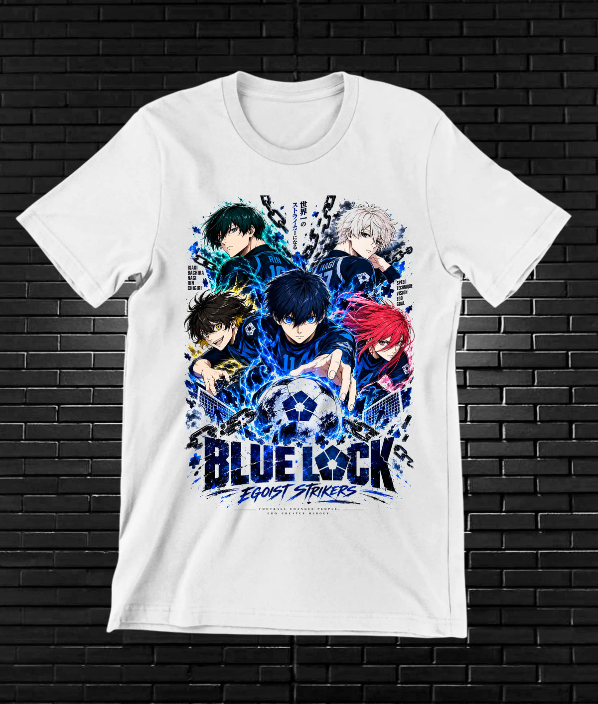 Camiseta Blue Lock BALOR - MERON Blanco