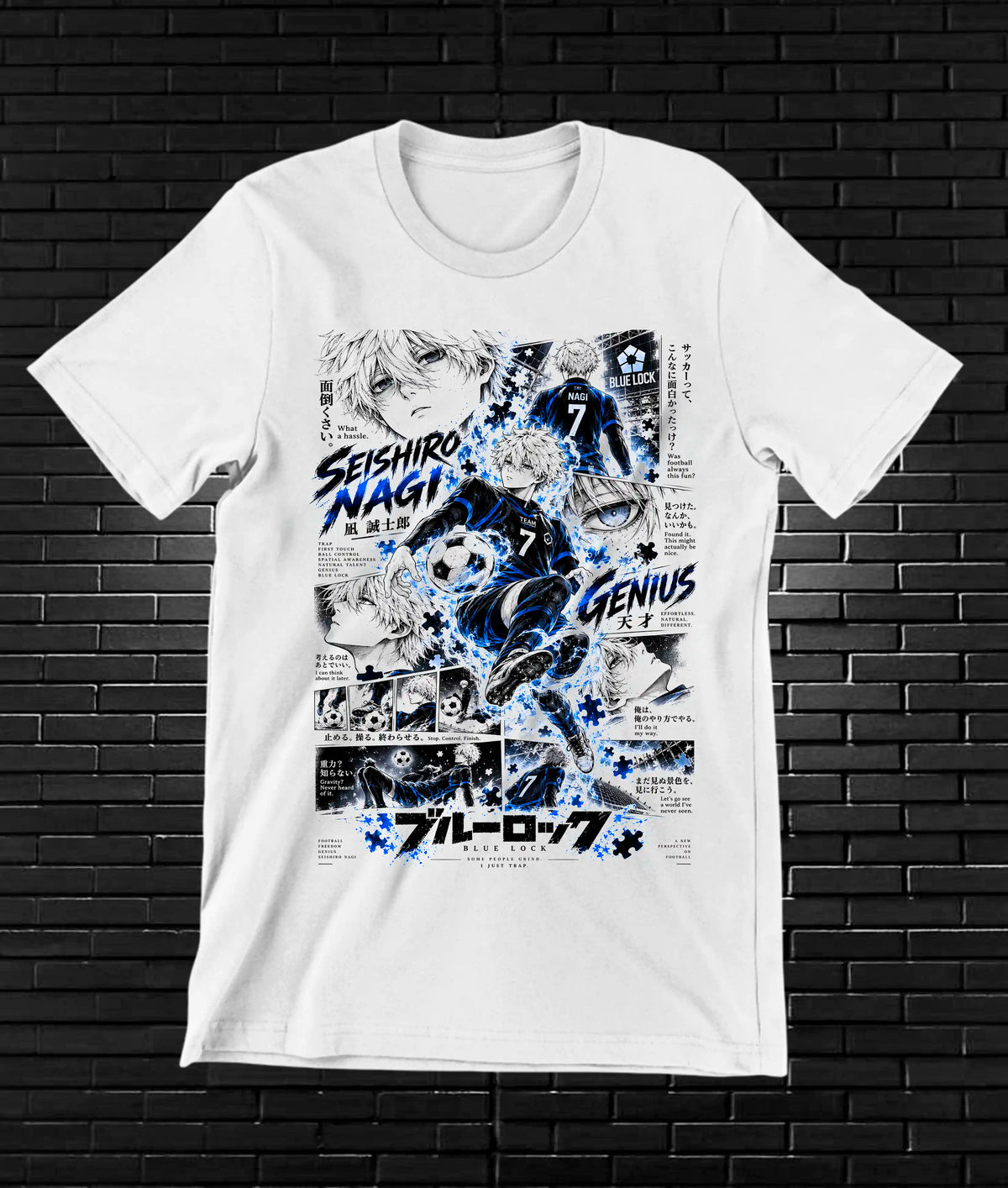 Camiseta Blue Lock BAMOR - MERON Blanco