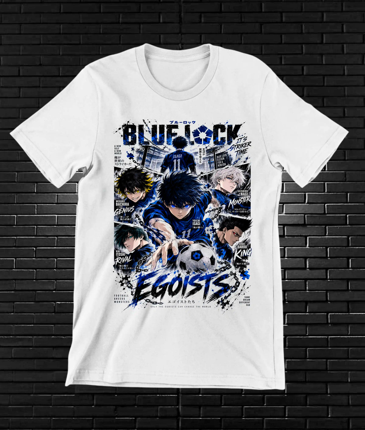 Camiseta Blue Lock BAXOR - BAREN Blanco