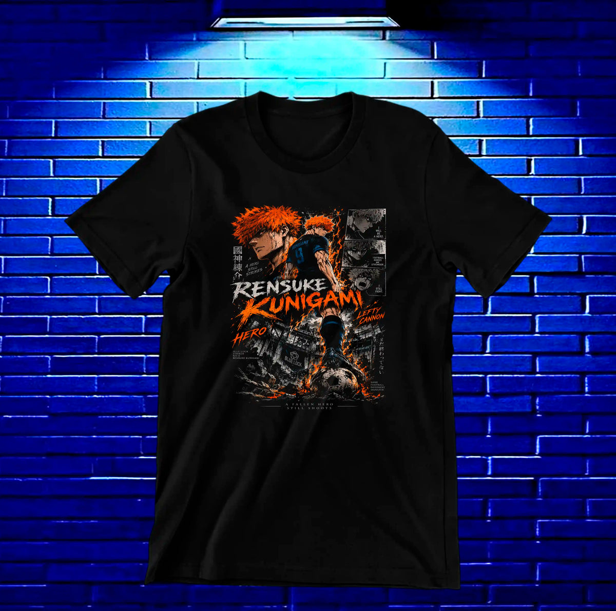 Camiseta Blue Lock BAXOR - BAREN Negro