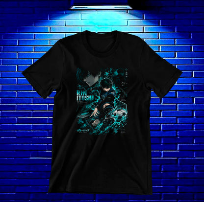Camiseta Blue Lock CAMINE - BAREN Negro