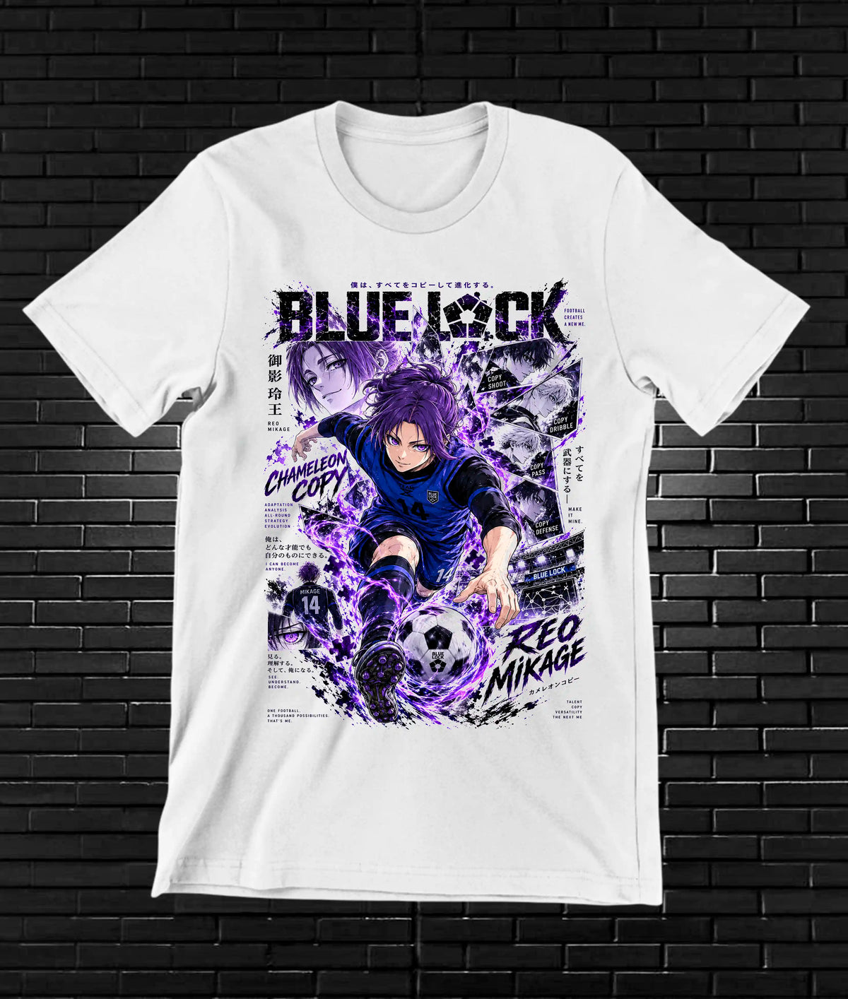 Camiseta Blue Lock CAMINE - MERON Blanco