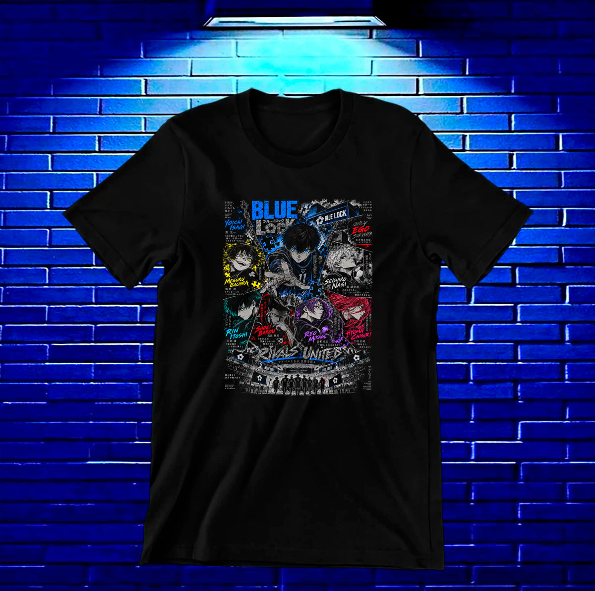 Camiseta Blue Lock CAVEN - CAVOX Negro