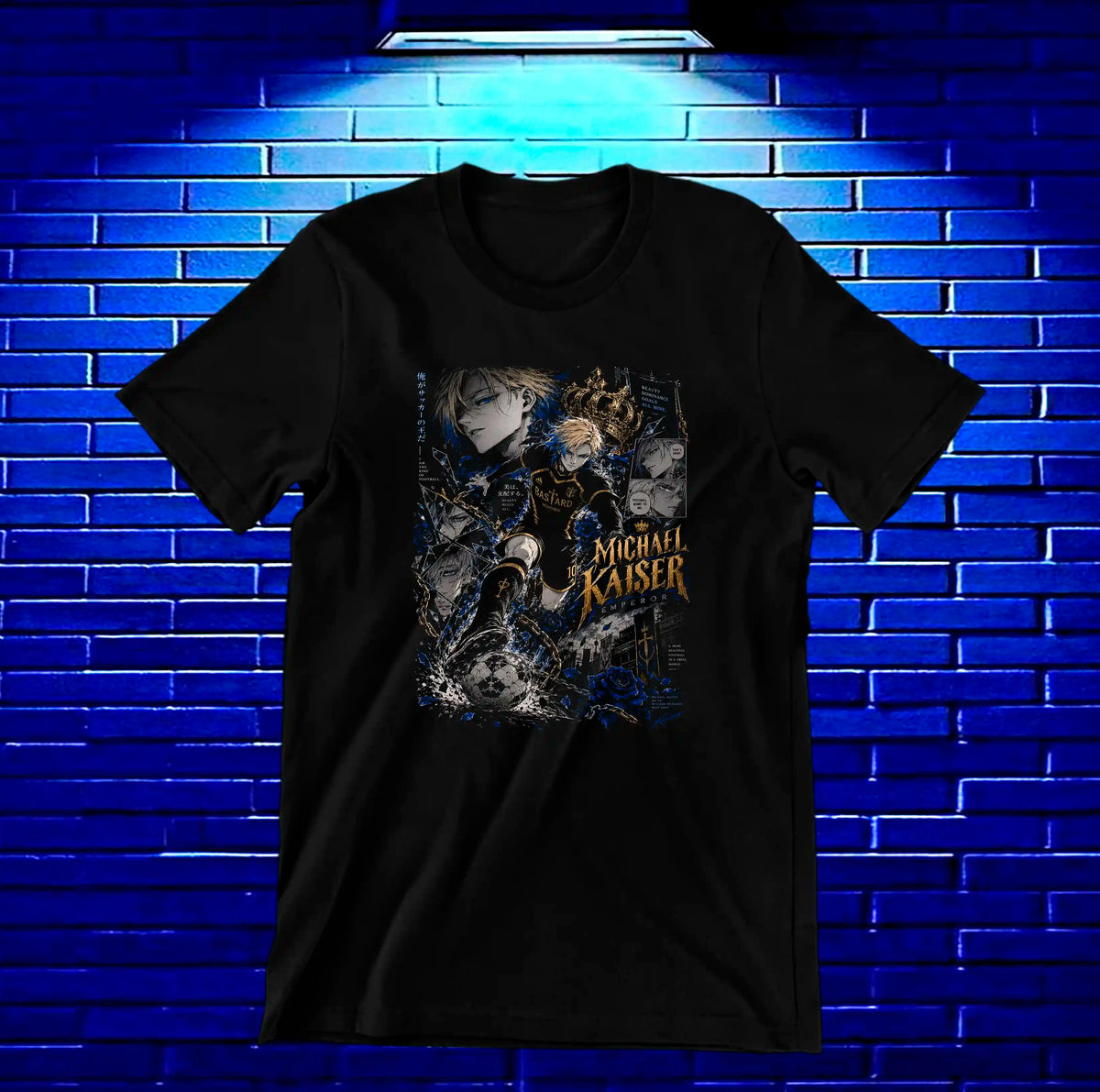 Camiseta Blue Lock CAVEN - MERON Negro