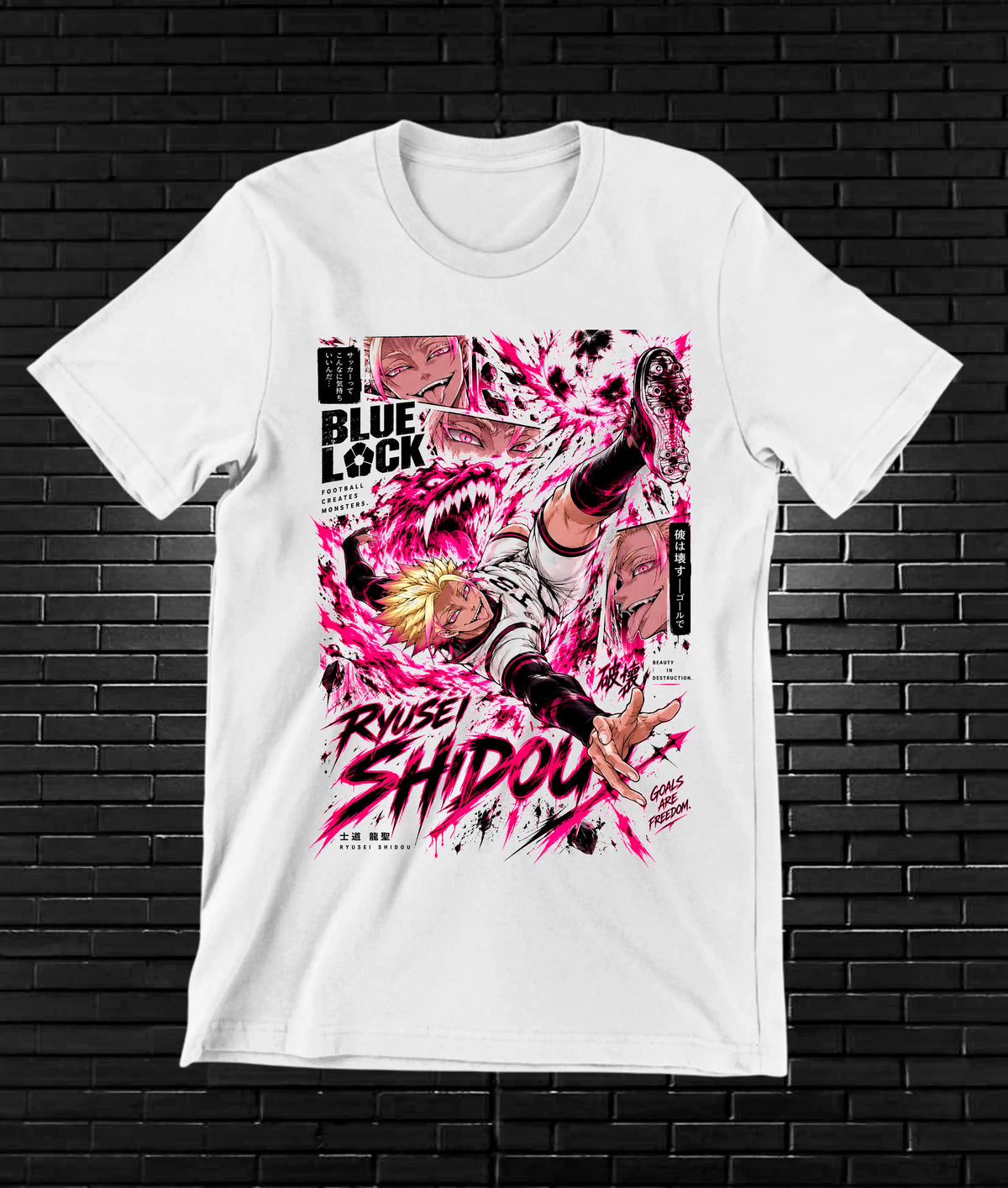 Camiseta Blue Lock CAVEN - NIVRA Blanco