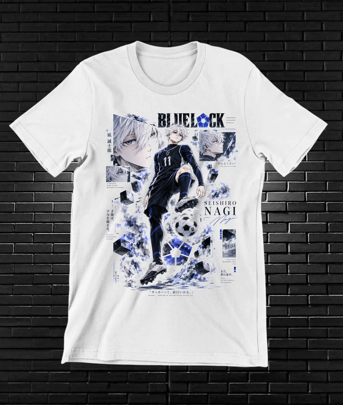 Camiseta Blue Lock MELAR - BAREN Blanco