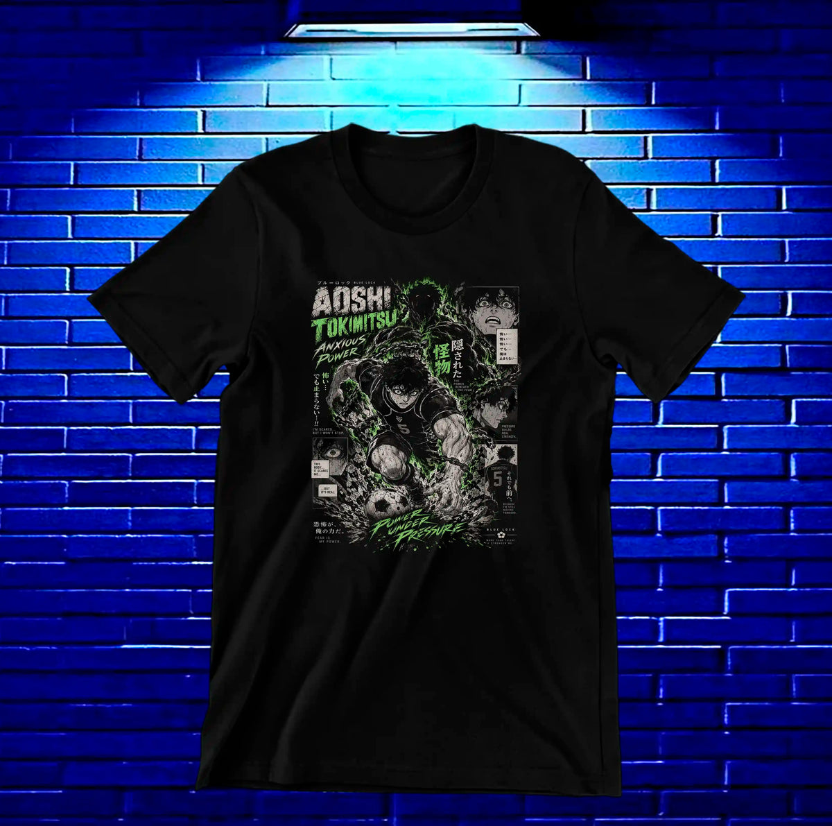 Camiseta Blue Lock MELAR - BAREN Negro