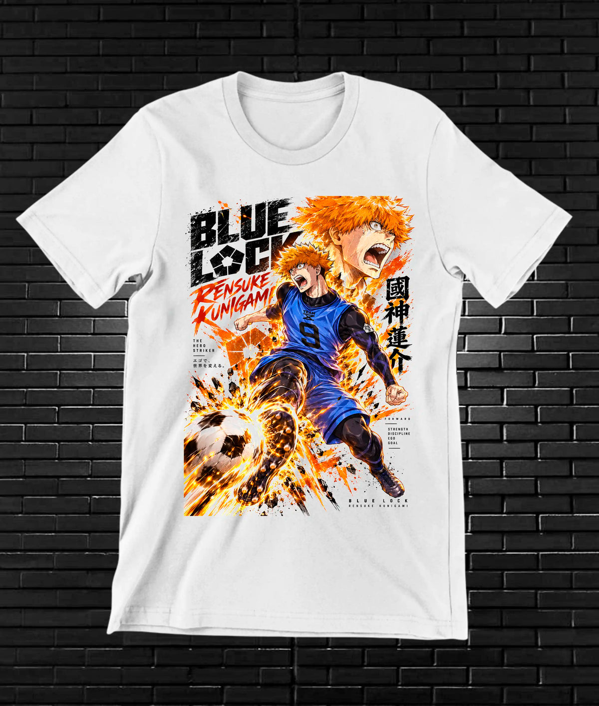 Camiseta Blue Lock MERAK - BANIX Blanco