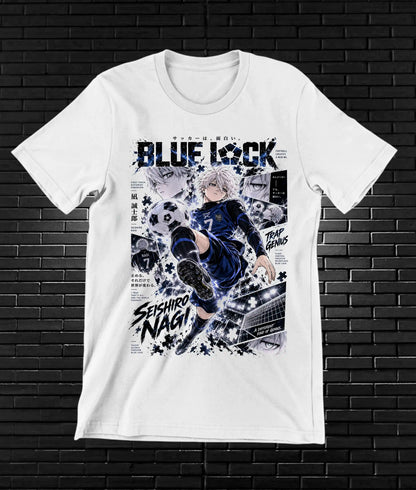 Camiseta Blue Lock MERAK - MERON Blanco