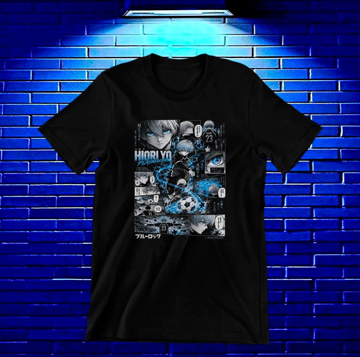 Camiseta Blue Lock MERAK - MERON Negro