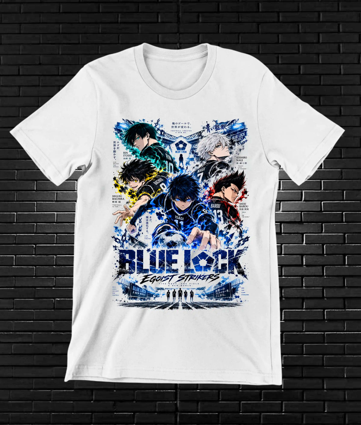 Camiseta Blue Lock NIMOR - BAREN Blanco