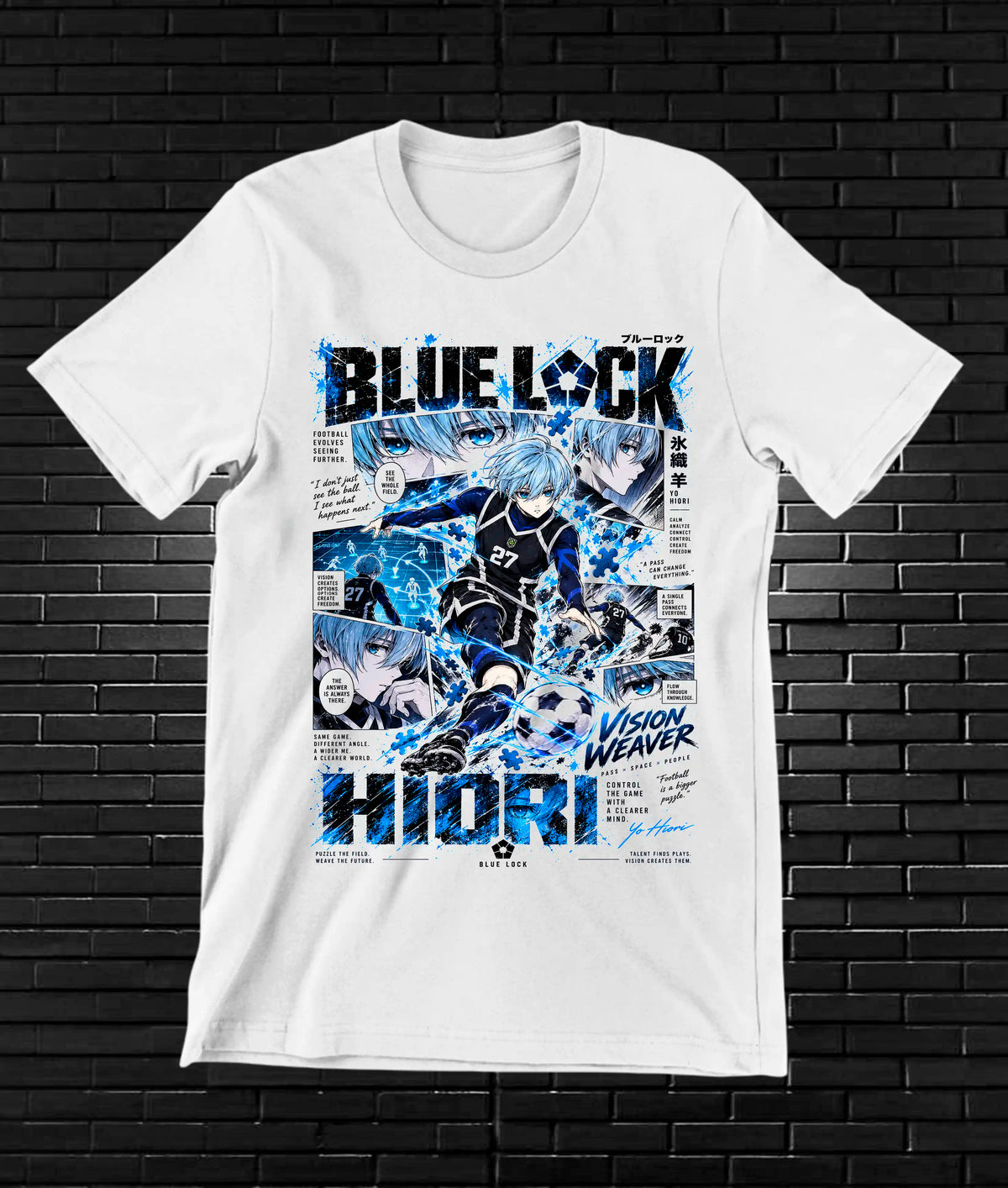 Camiseta Blue Lock NIREN - BANIX Blanco
