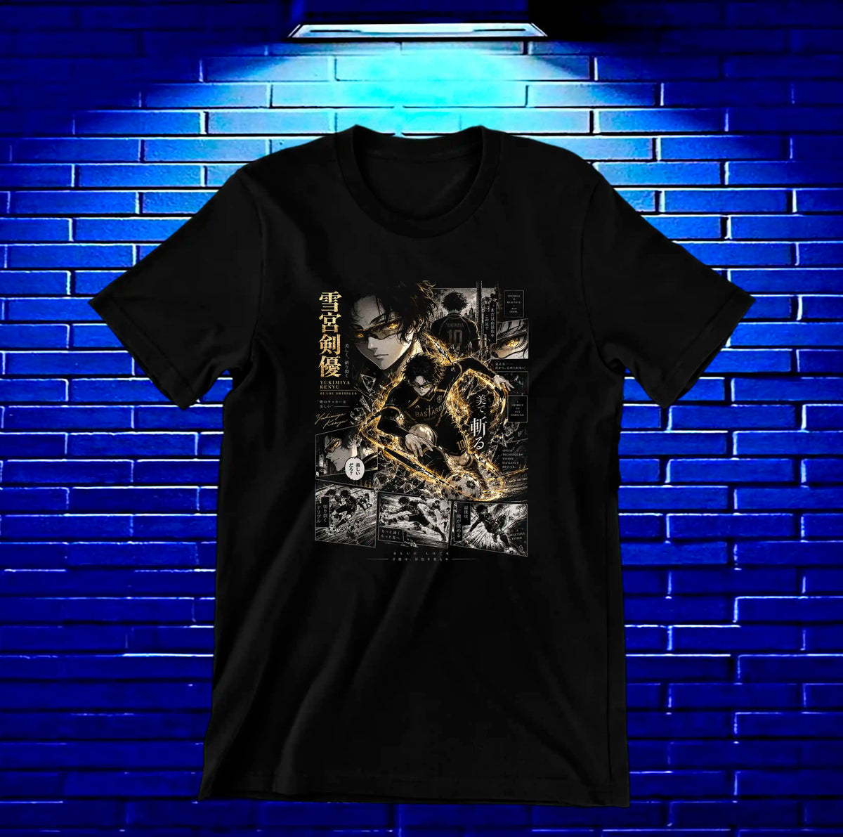 Camiseta Blue Lock NIREN - MERON Negro