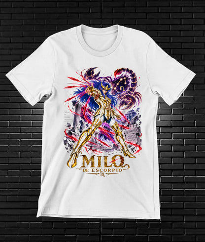 Camiseta Caballeros del Zodiaco BALOR - BANIX Blanco