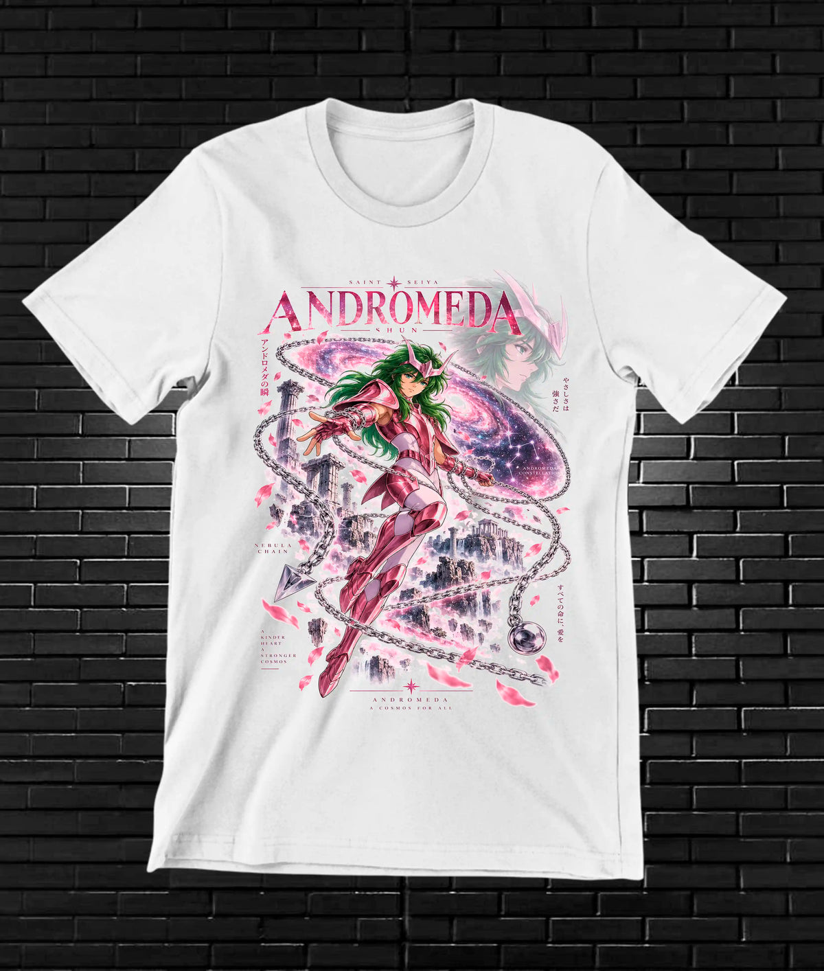 Camiseta Caballeros del Zodiaco BALOR - MERON Blanco