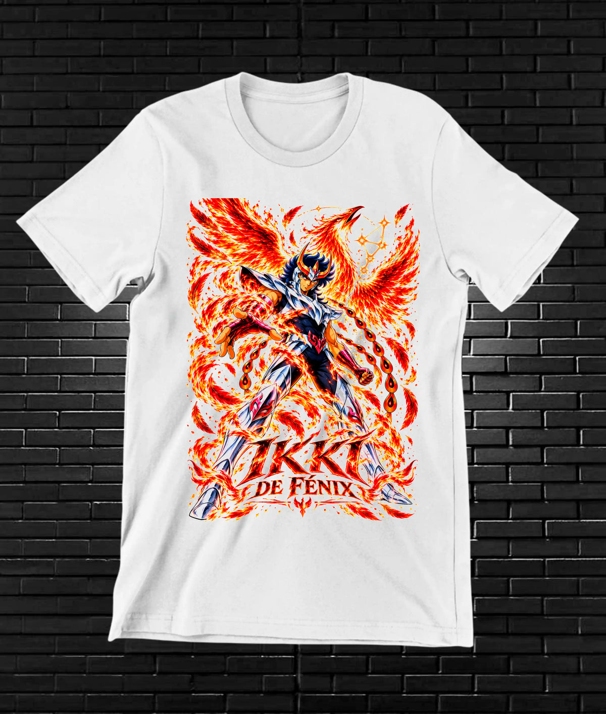 Camiseta Caballeros del Zodiaco BAXOR - BAREN Blanco