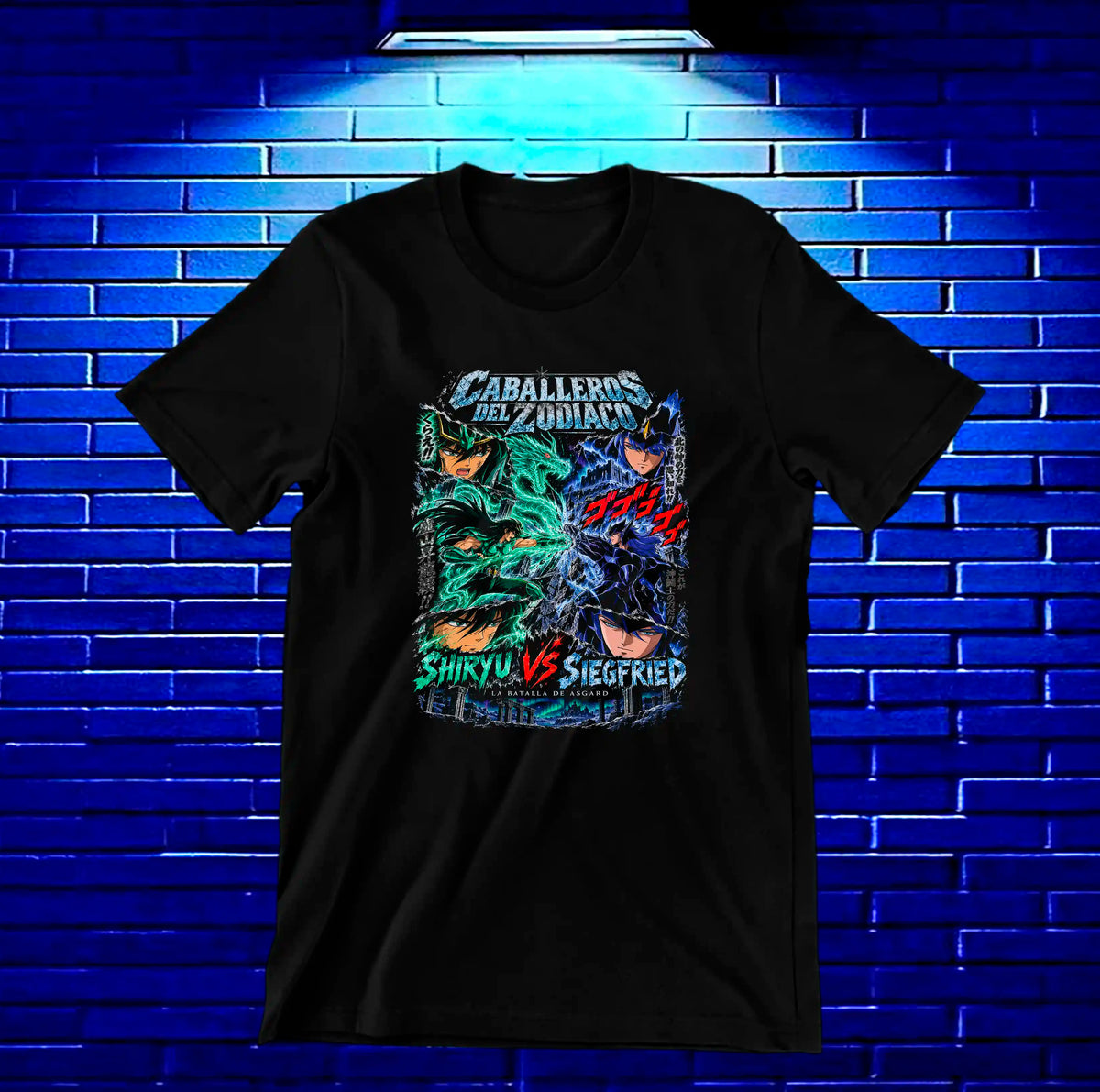 Camiseta Caballeros del Zodiaco BAXOR - BAREN Negro