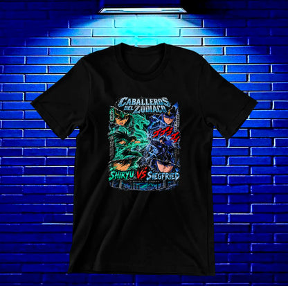 Camiseta Caballeros del Zodiaco BAXOR - BAREN Negro