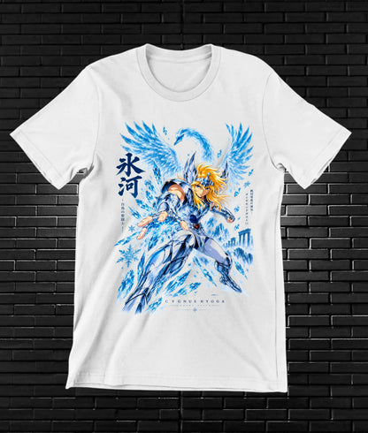 Camiseta Caballeros del Zodiaco BAXOR - MERON Blanco