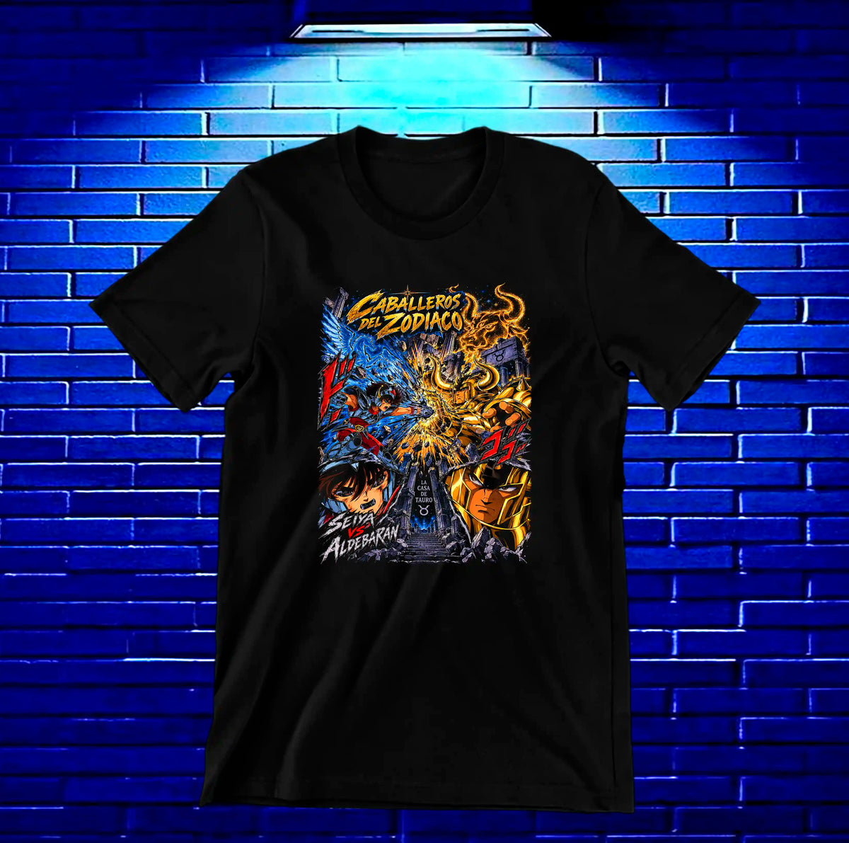 Camiseta Caballeros del Zodiaco BAXOR - NIVRA Negro