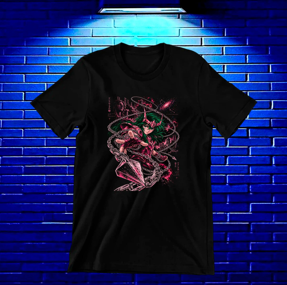 Camiseta Caballeros del Zodiaco CALEN - BAREN Negro