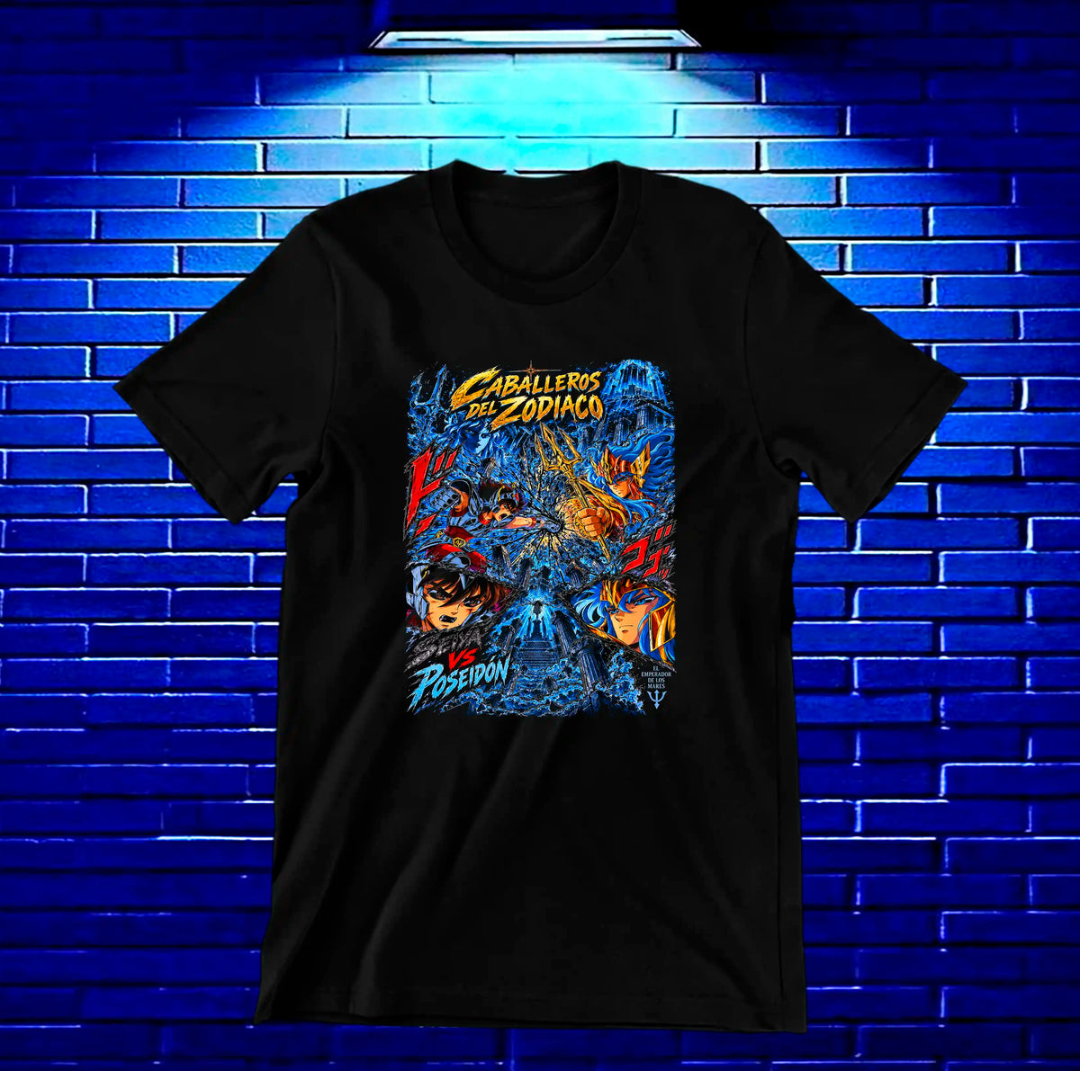 Camiseta Caballeros del Zodiaco CALEN - CAVOX Negro
