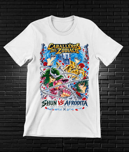 Camiseta Caballeros del Zodiaco CAVEN - CAVOX Blanco
