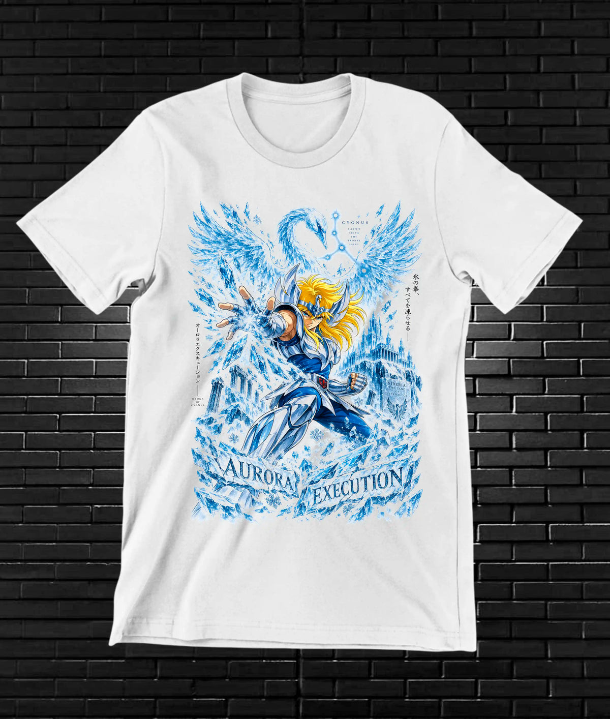 Camiseta Caballeros del Zodiaco MELAR - BANIX Blanco