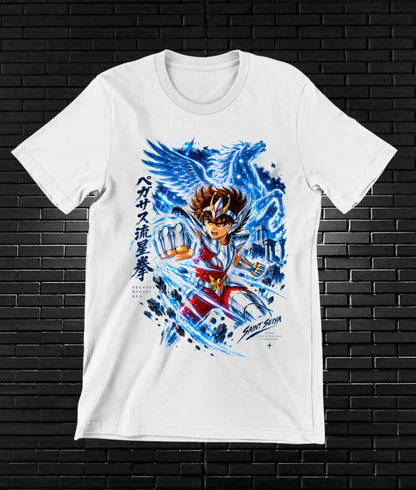 Camiseta Caballeros del Zodiaco MELAR - BAREN Blanco